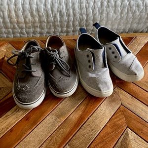 Boys 9T Dress Shoes: Janie & Jack and TOMS